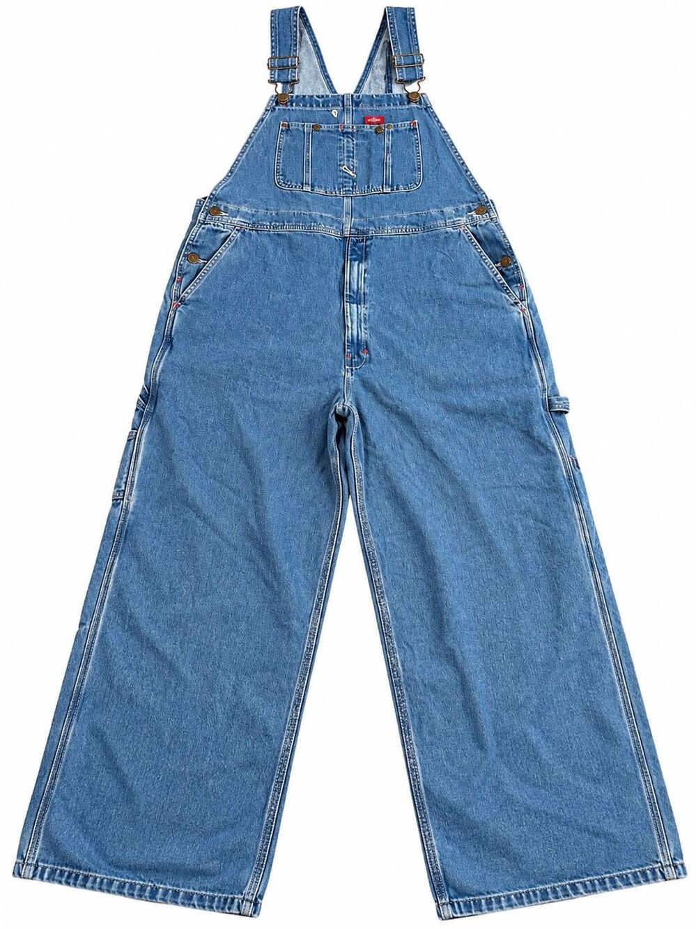 NWT Dickies Denim Bib Overalls Men’s 44x30 Blue Carpenter Workwear Jeans